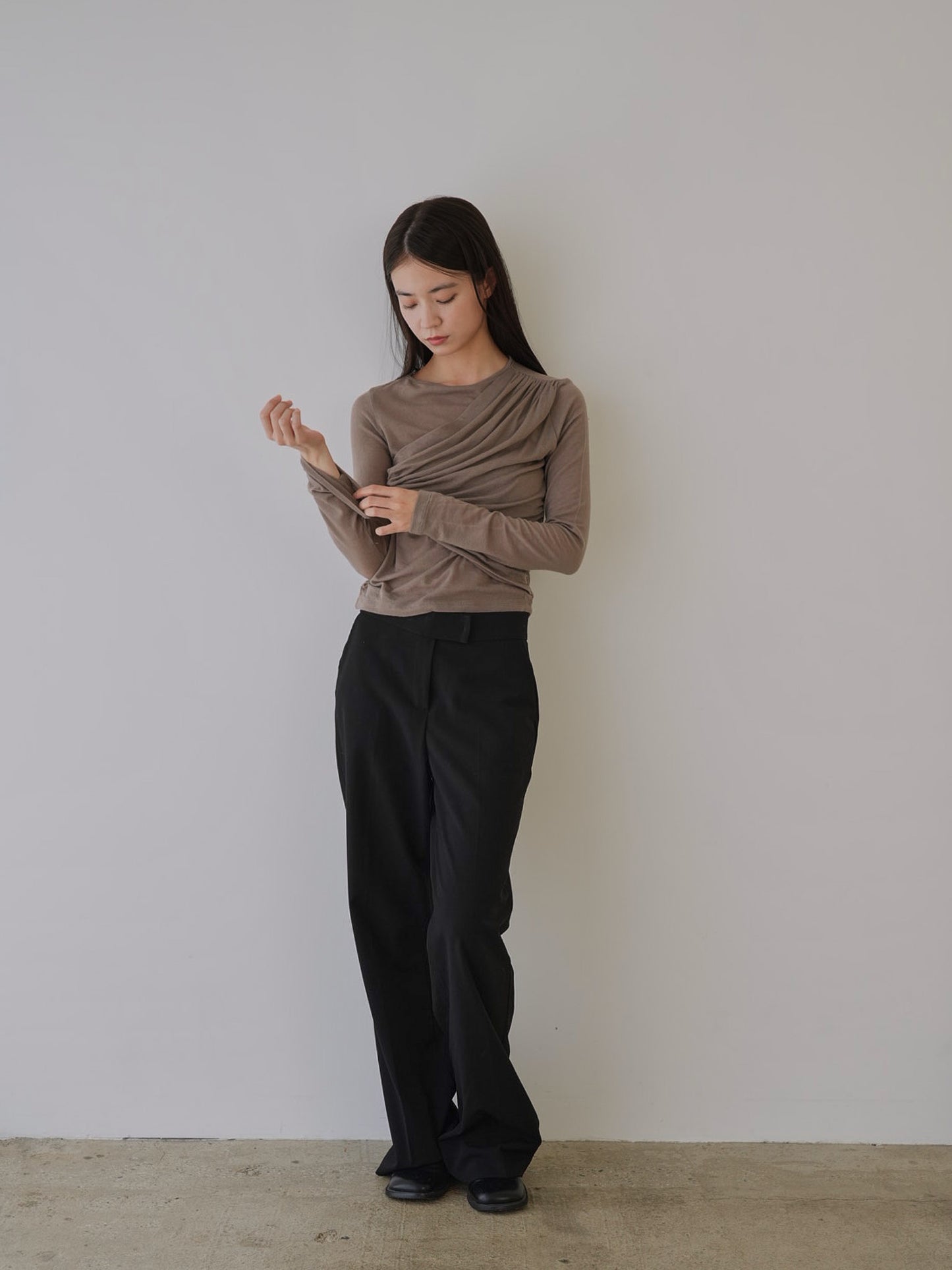 shirring design tops