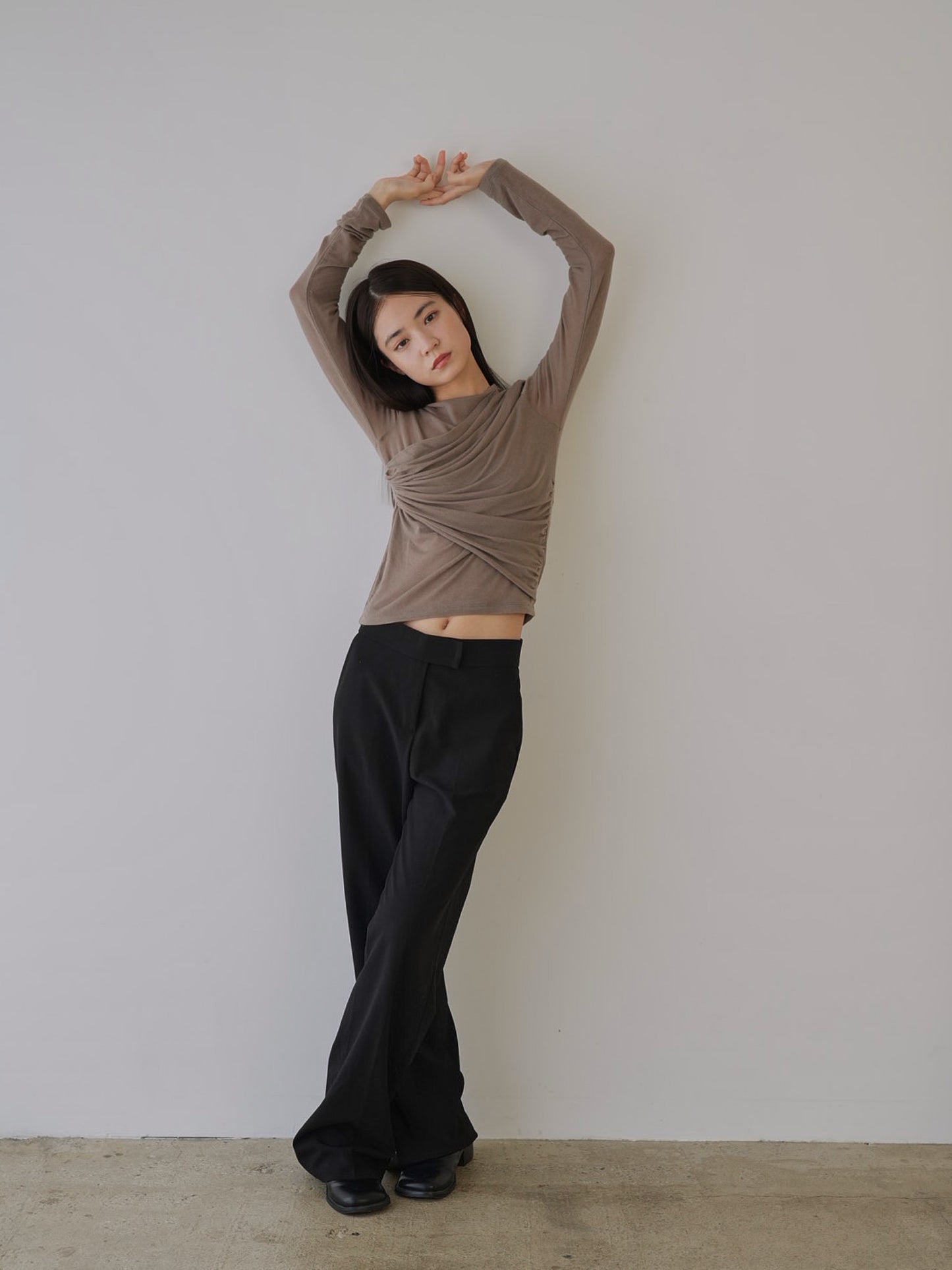 shirring design tops