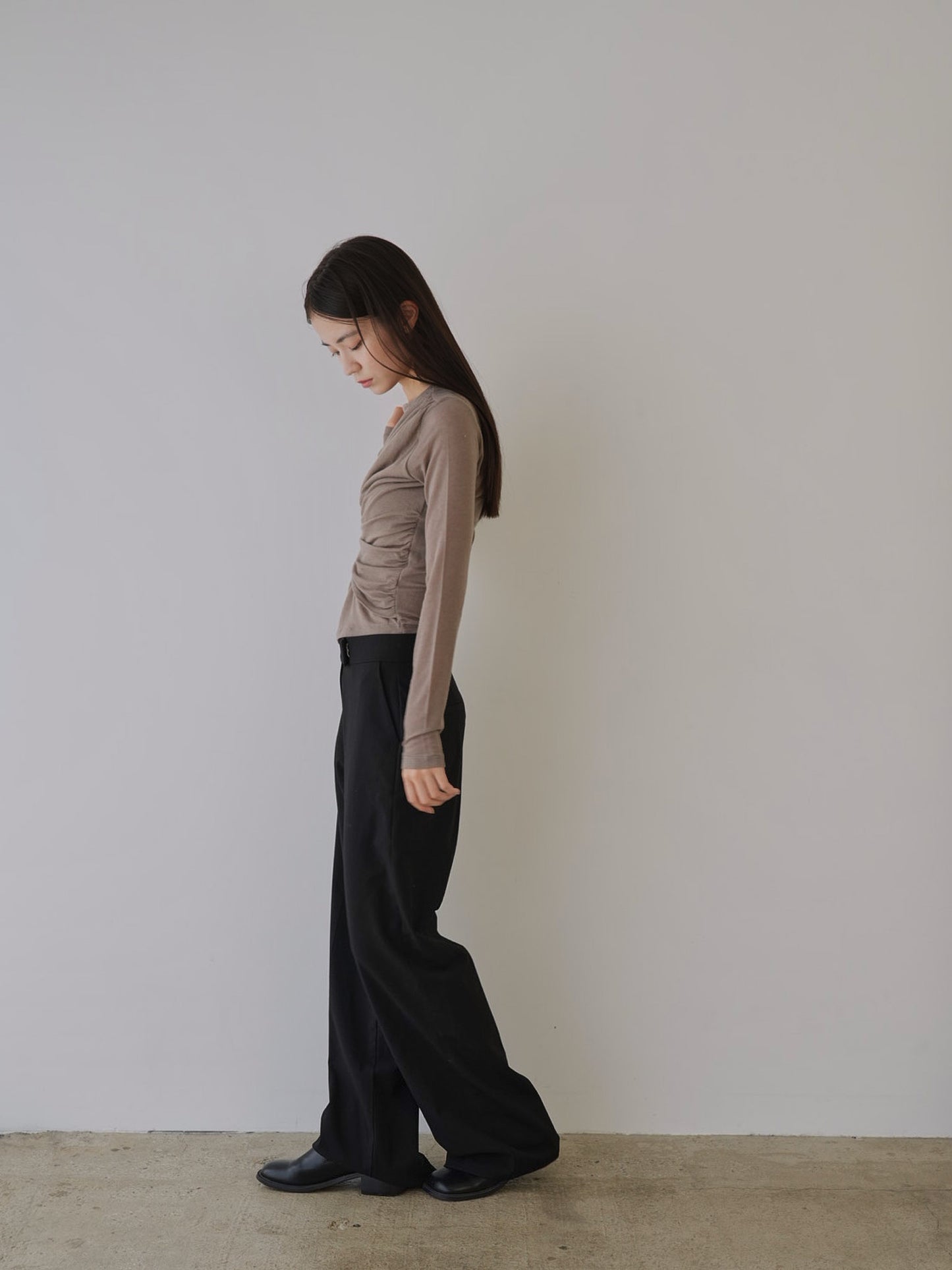 shirring design tops