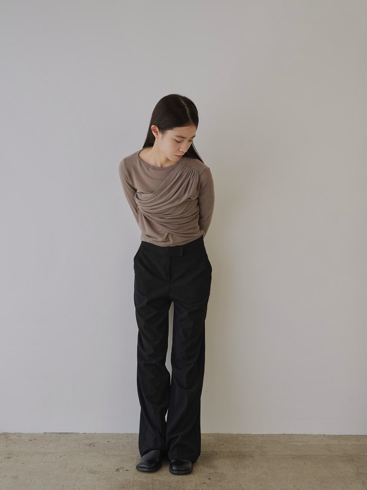 shirring design tops