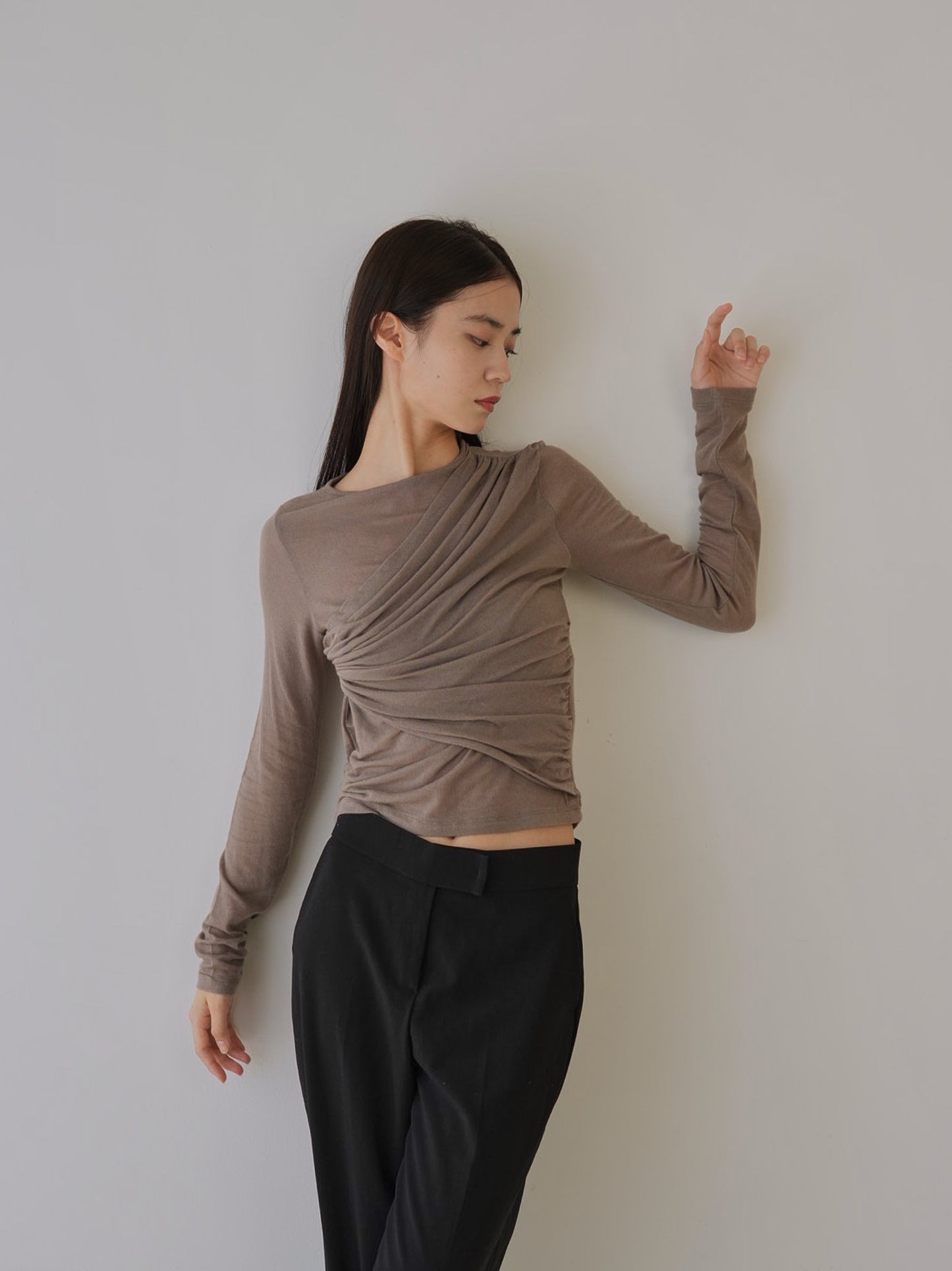 shirring design tops