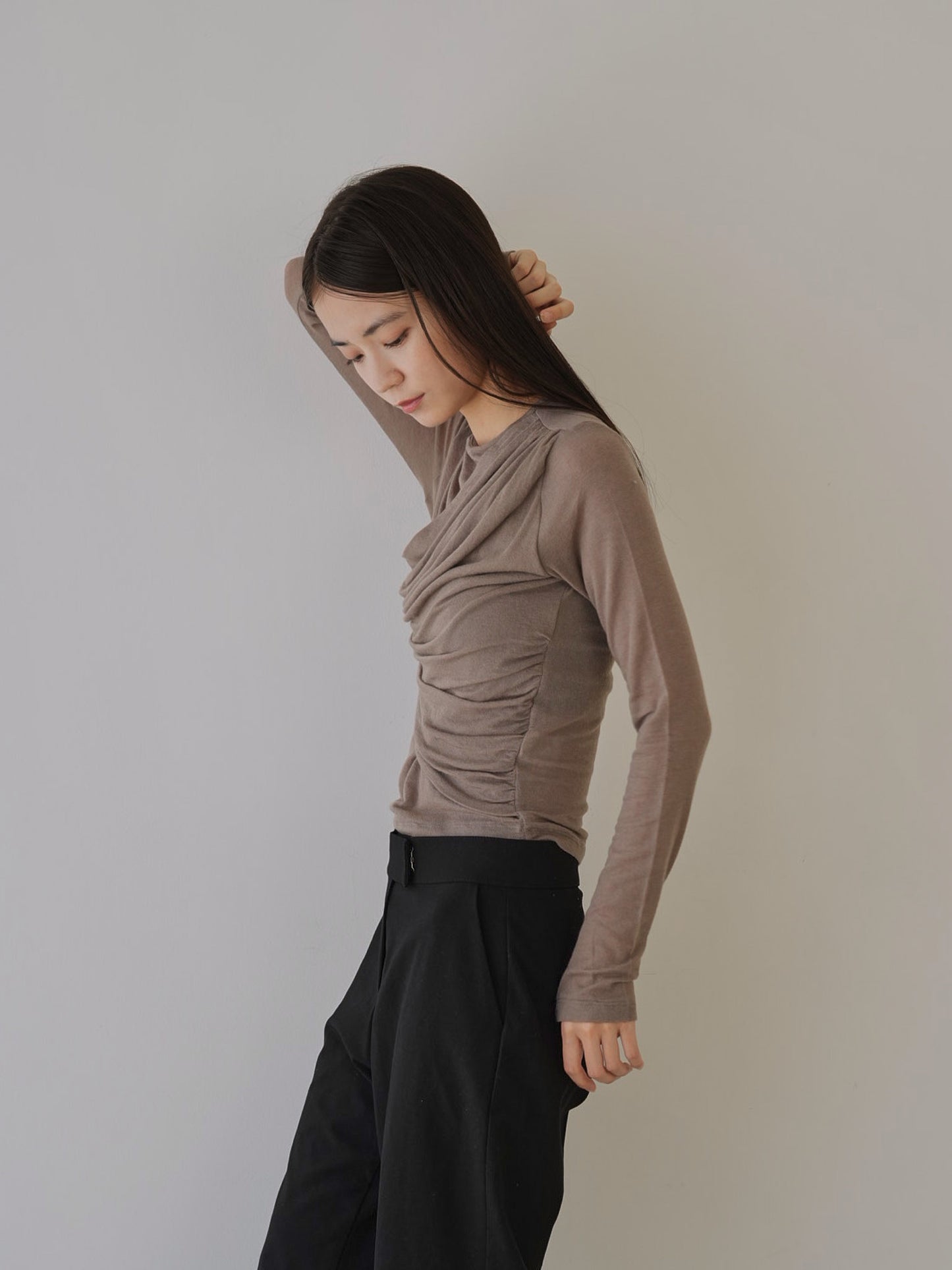 shirring design tops