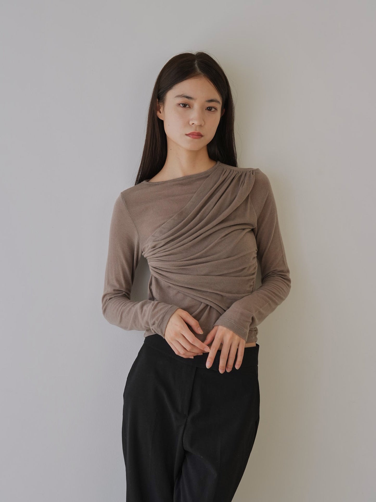 shirring design tops
