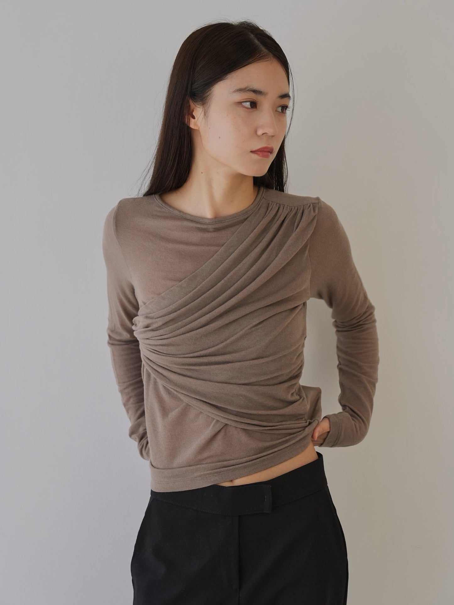 shirring design tops