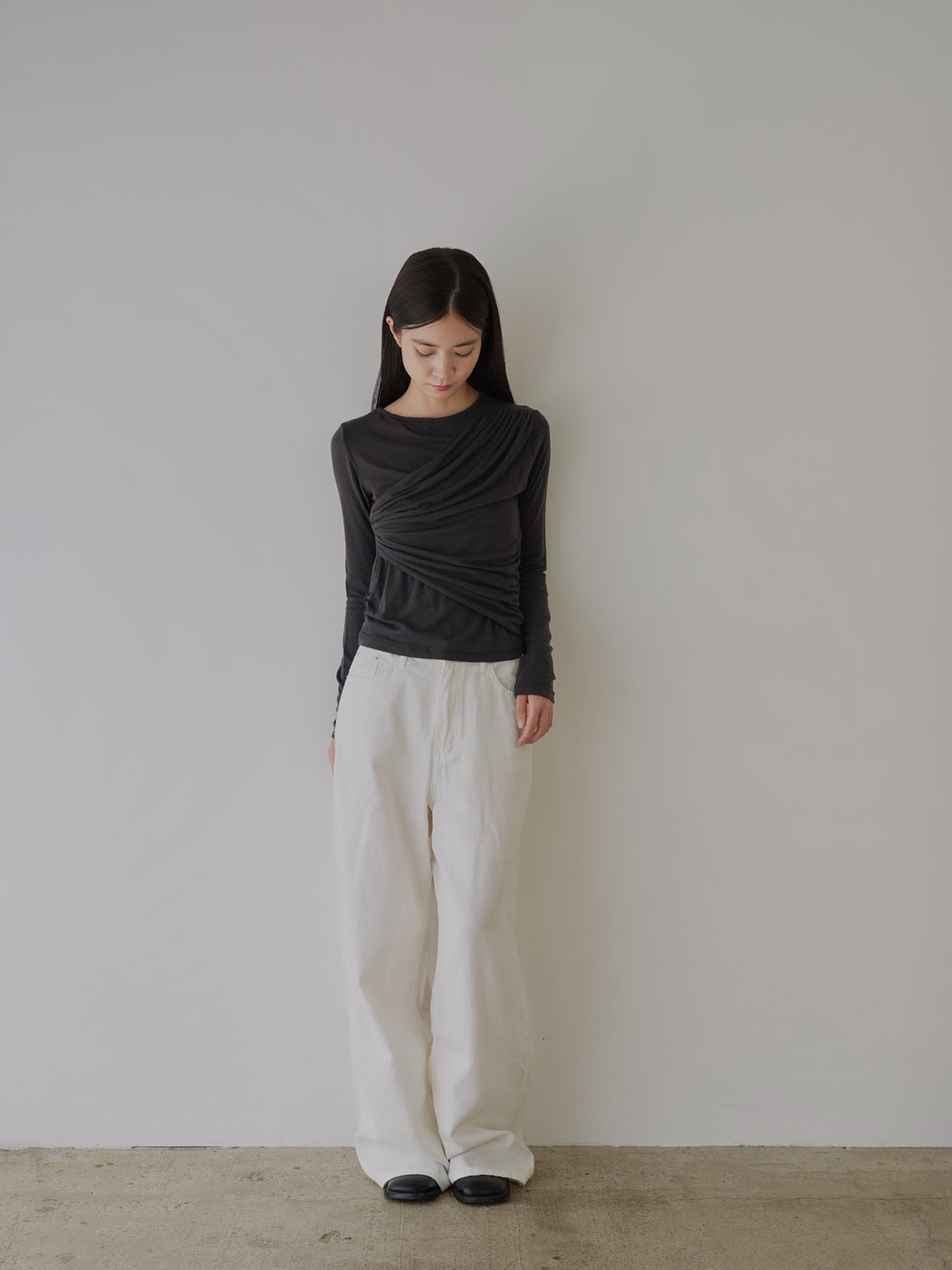 shirring design tops