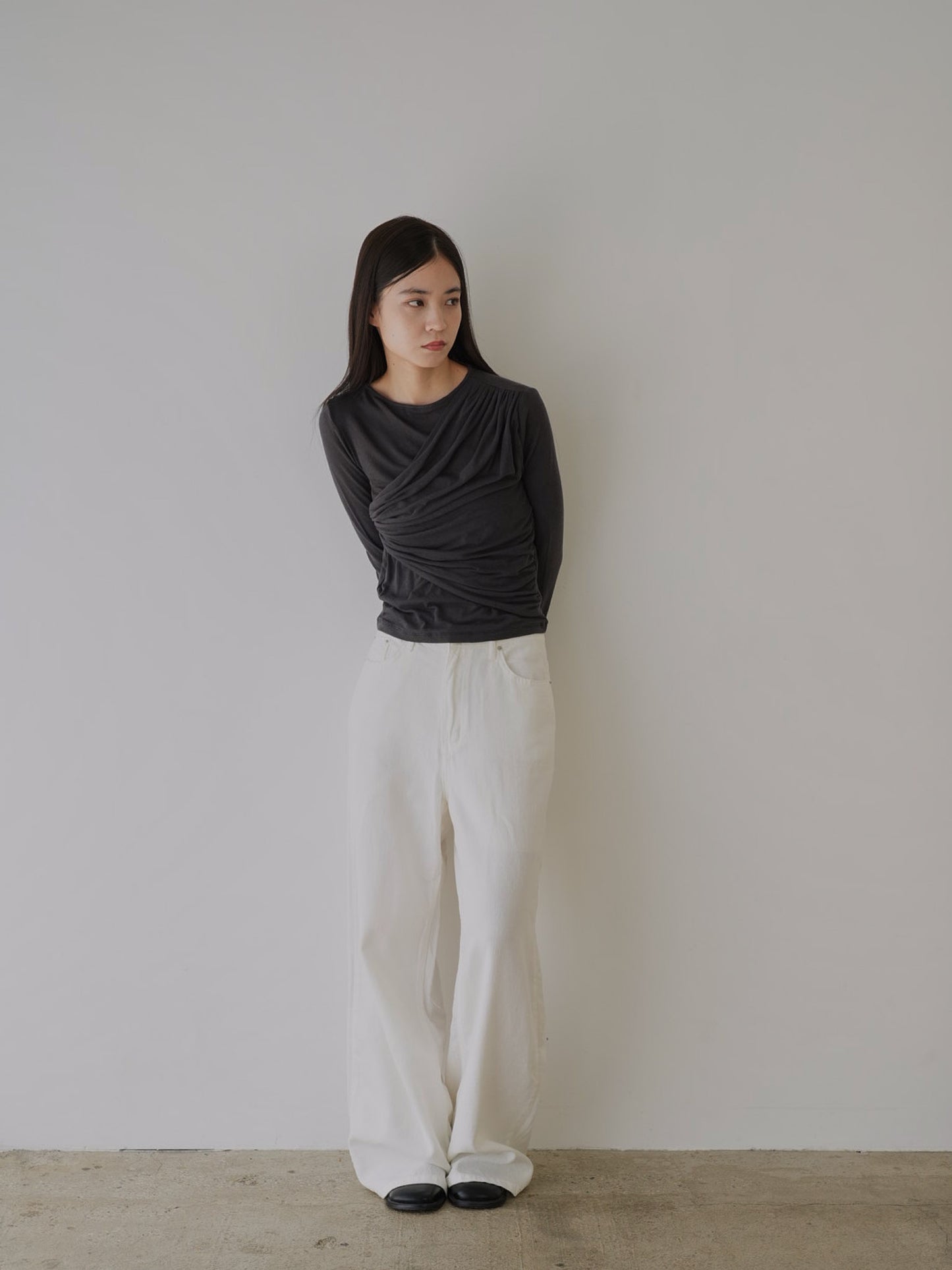 shirring design tops