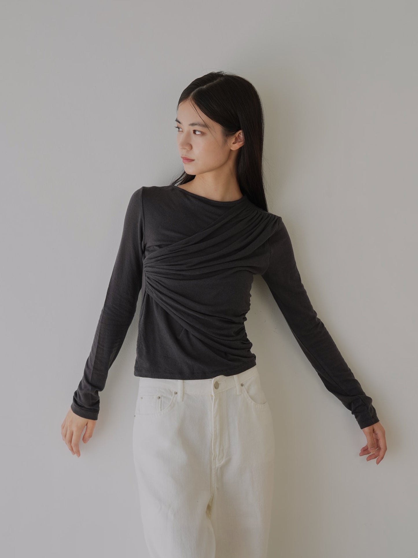 shirring design tops