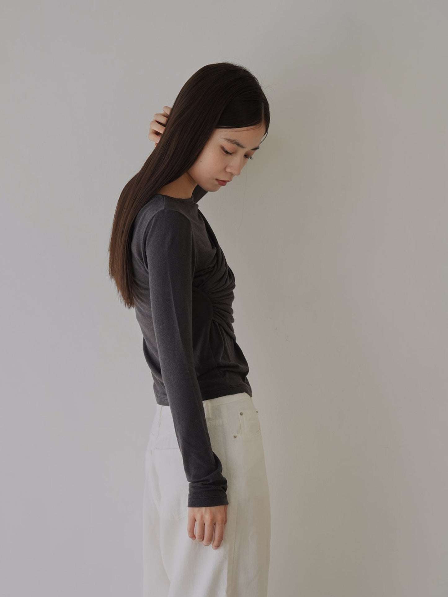 shirring design tops