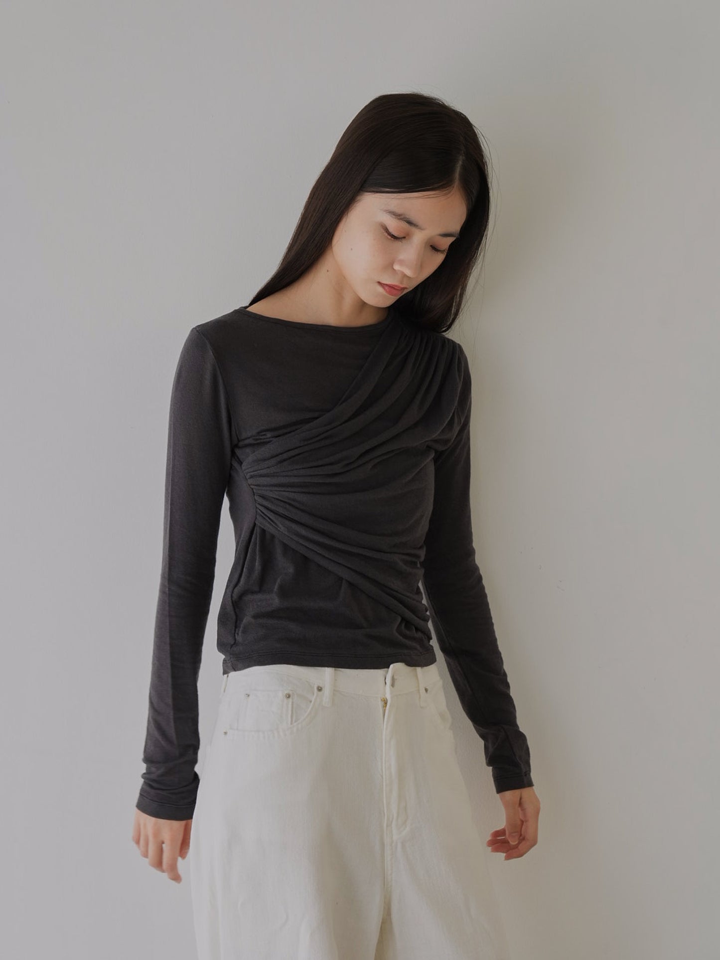 shirring design tops
