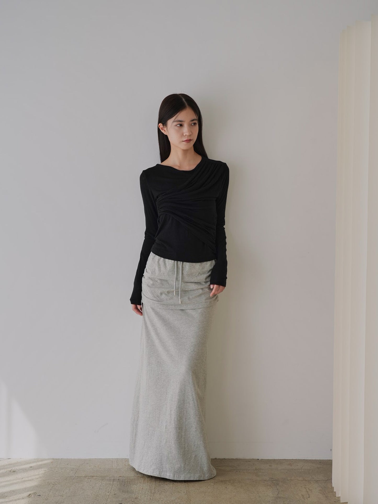 shirring design tops