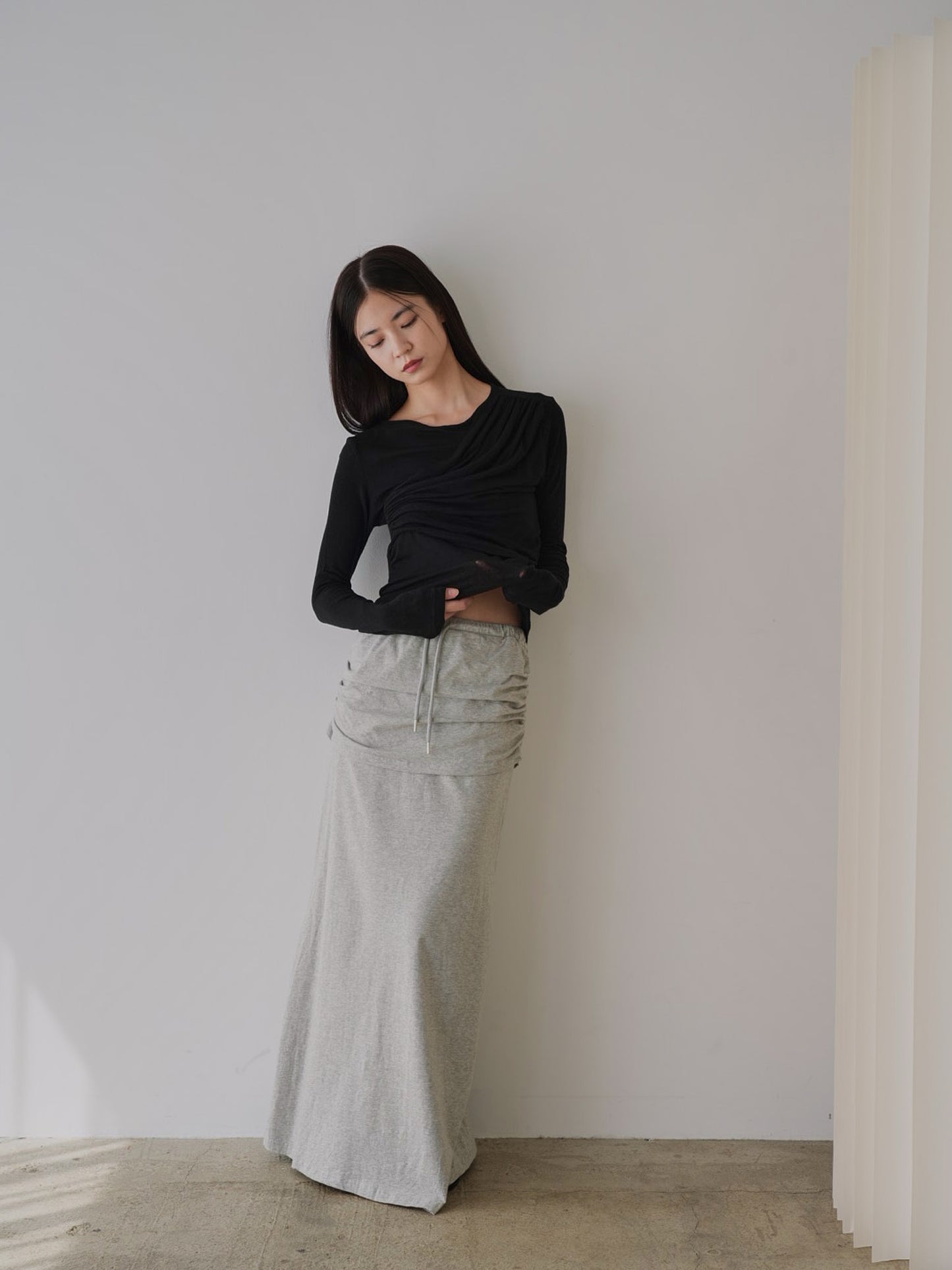 shirring design tops