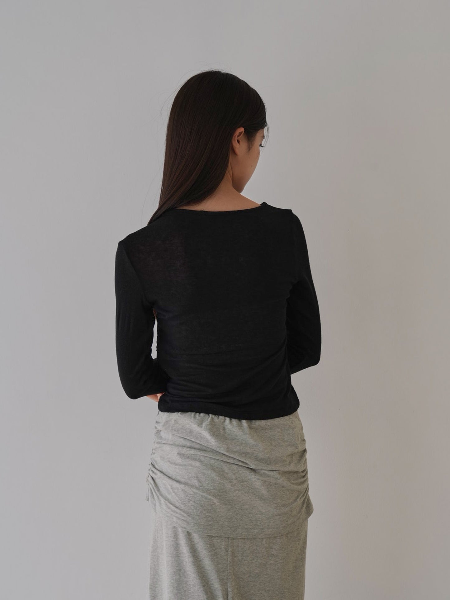 shirring design tops
