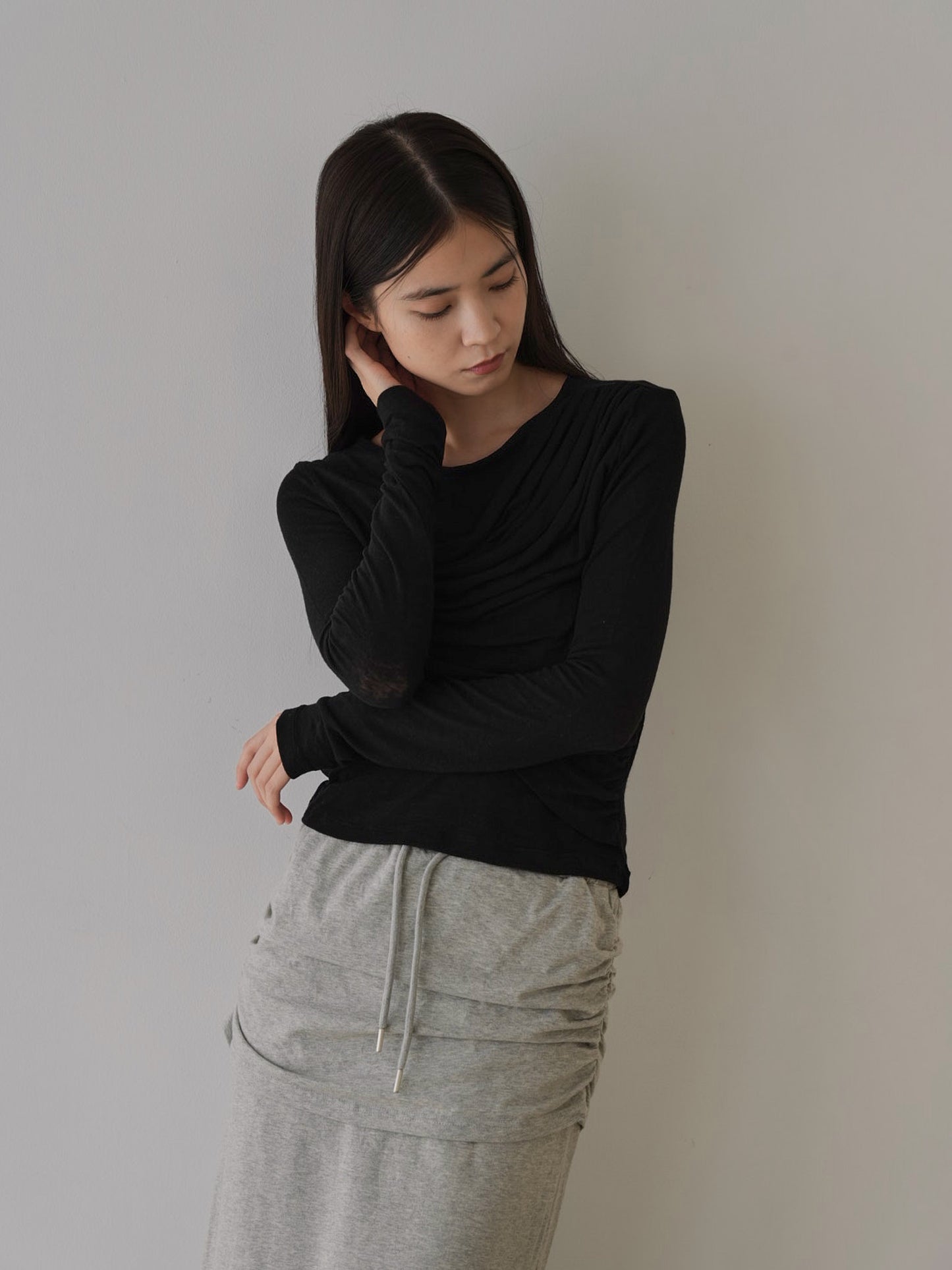 shirring design tops