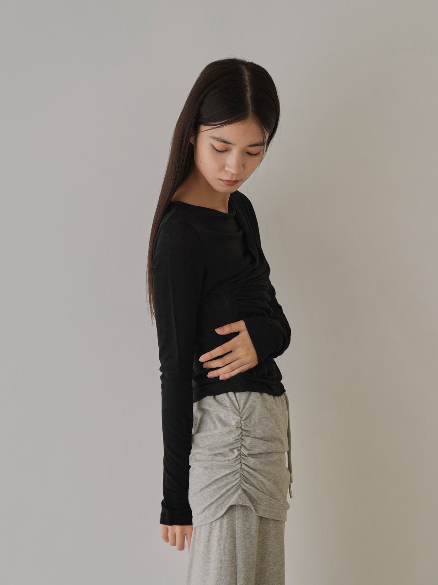 shirring design tops