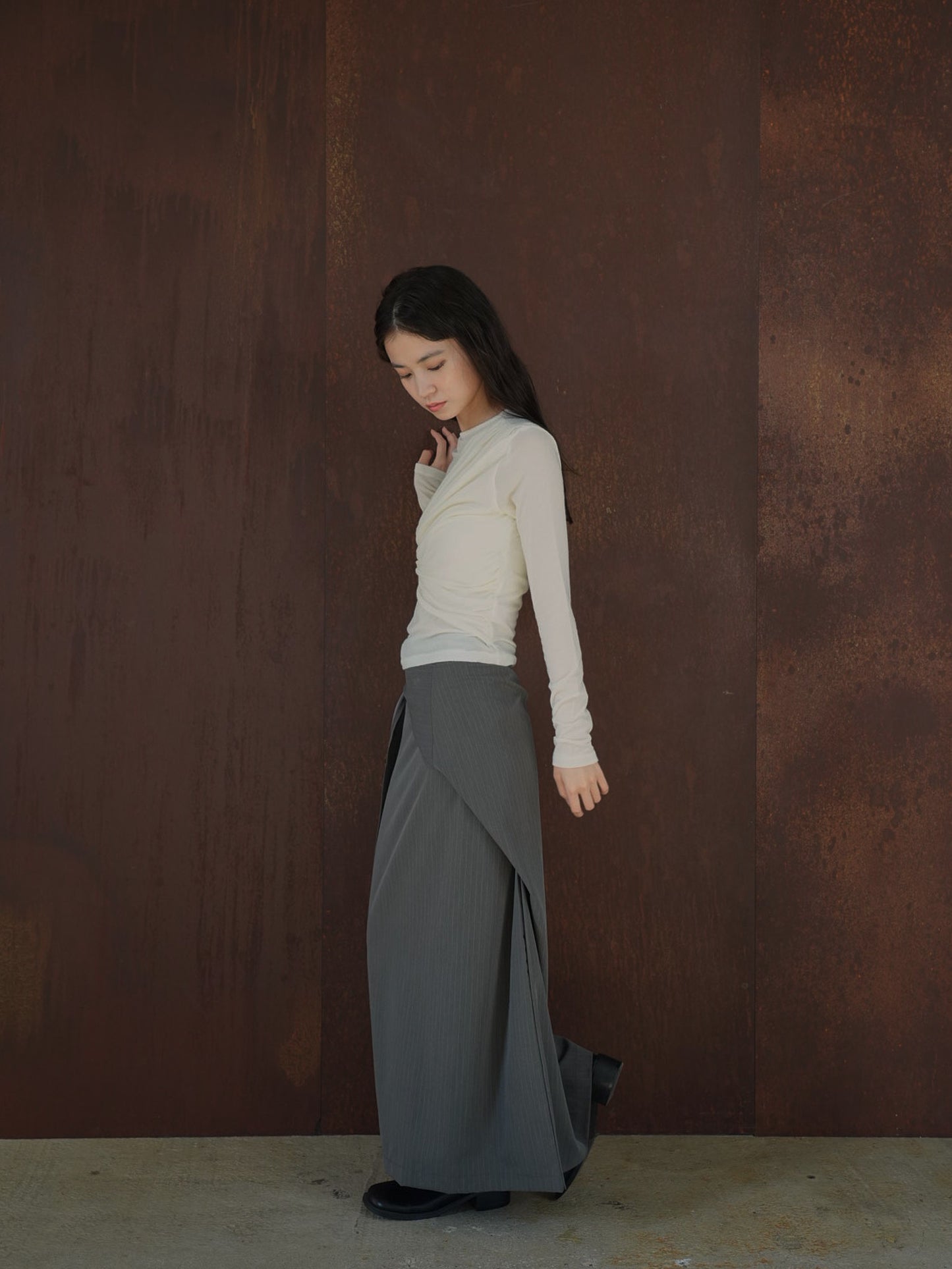 shirring design tops