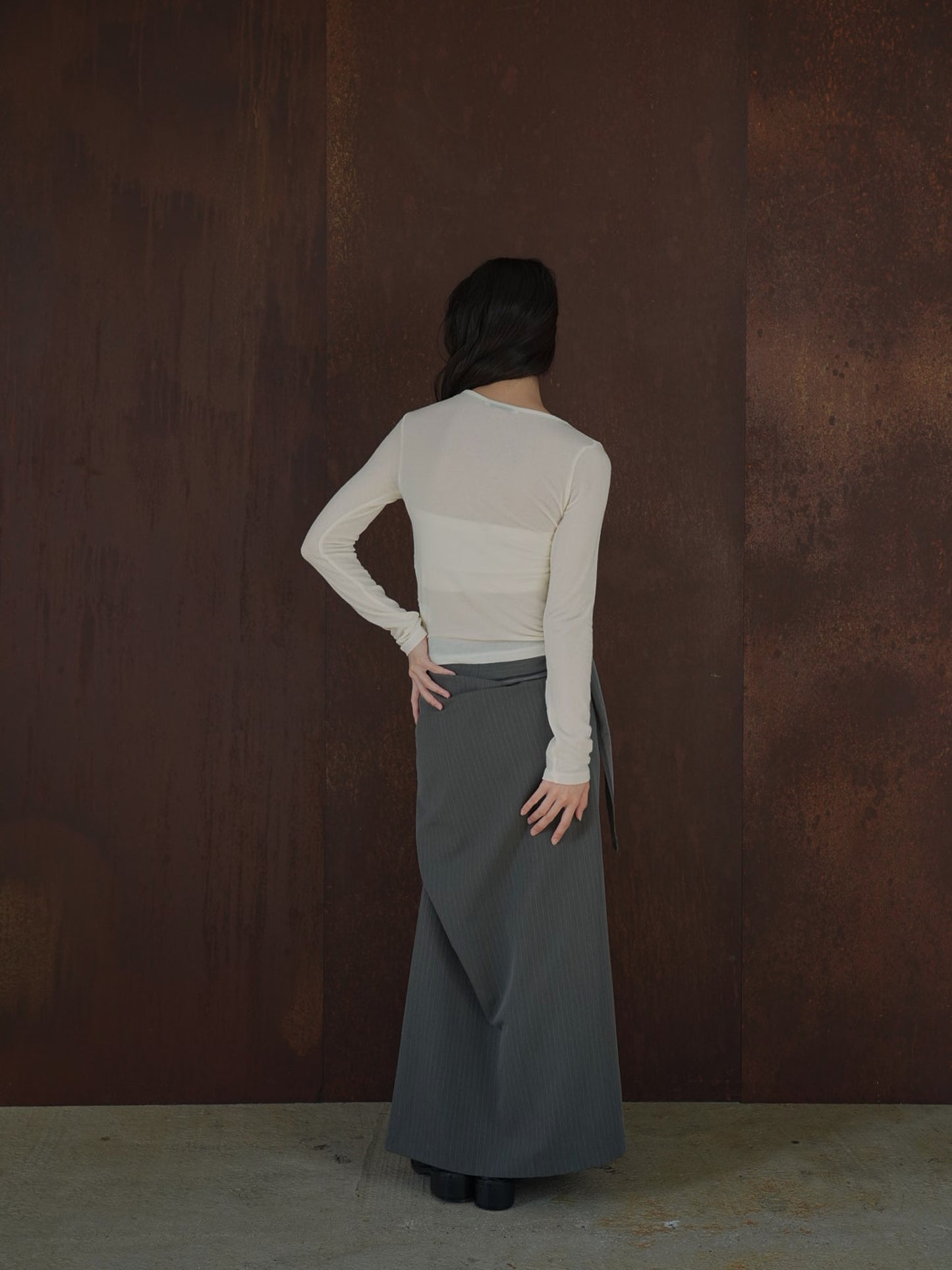 shirring design tops