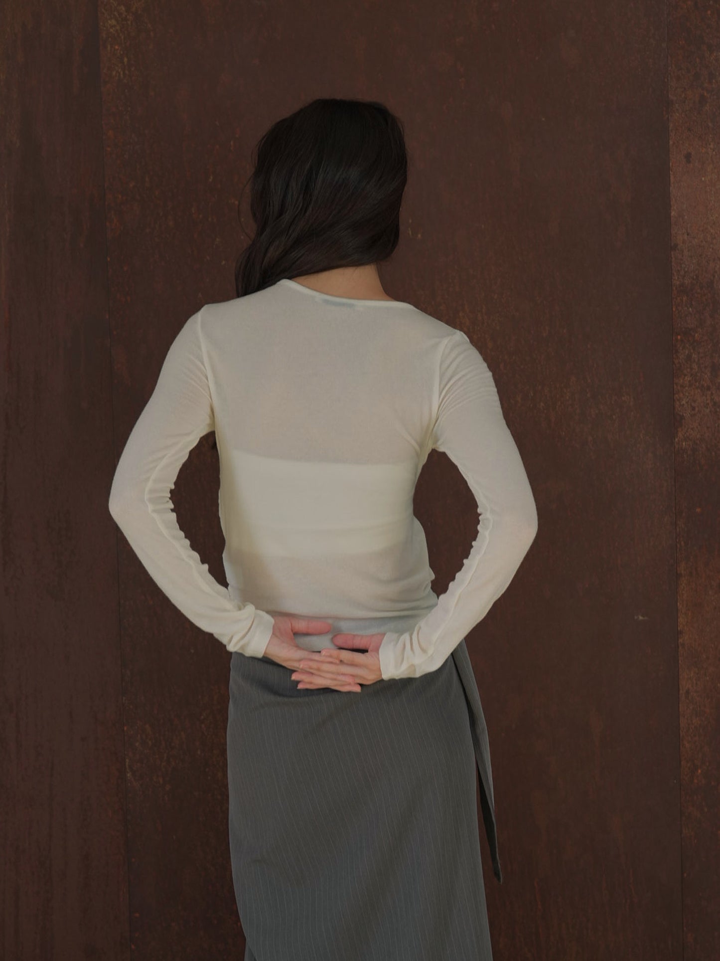 shirring design tops
