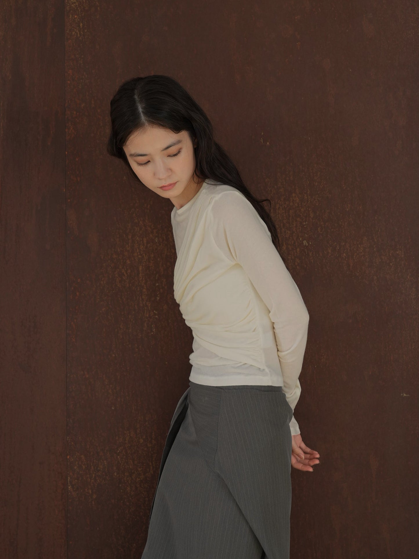 shirring design tops