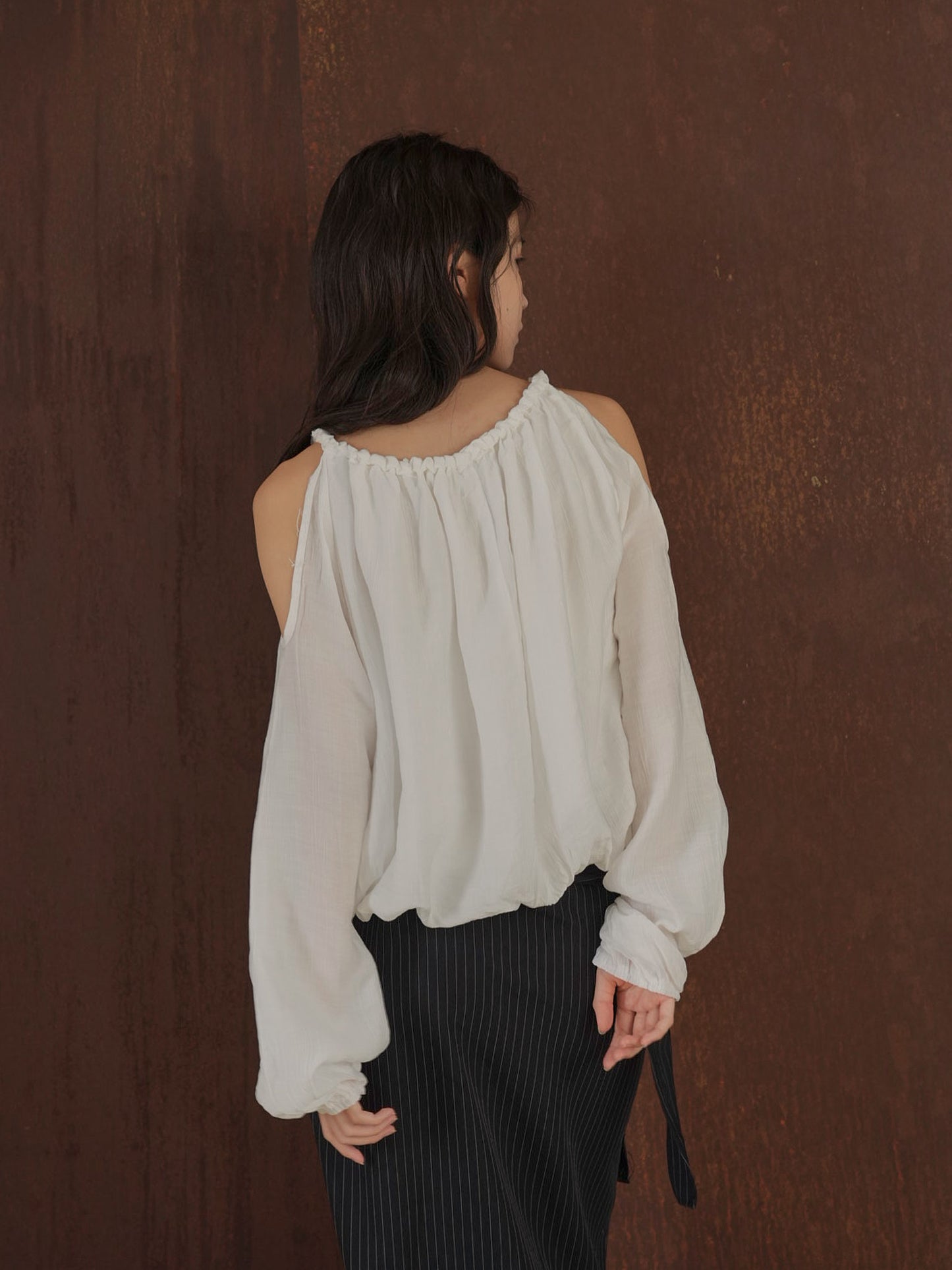 cold shoulder blouse
