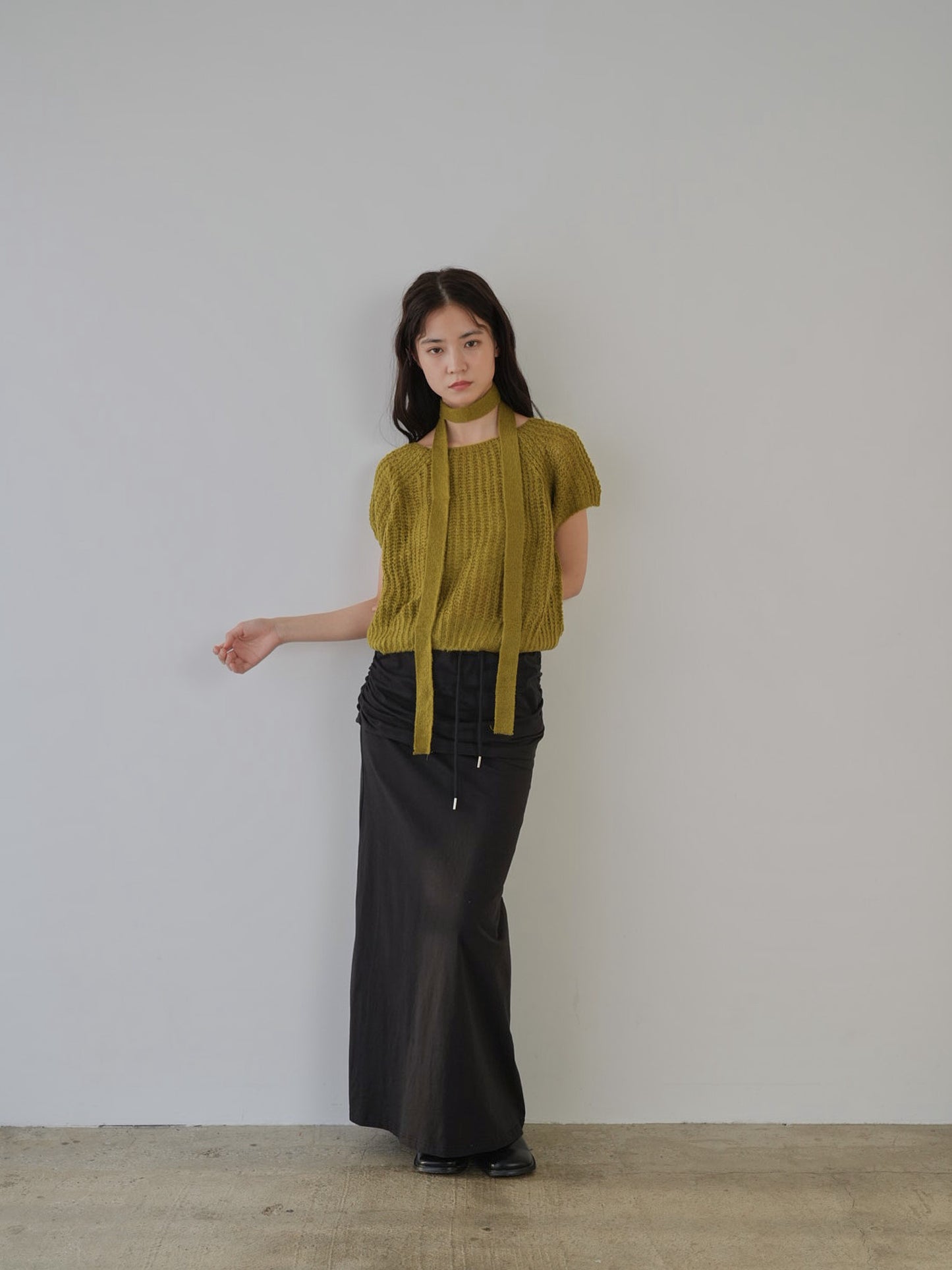 mohair knit tie tops
