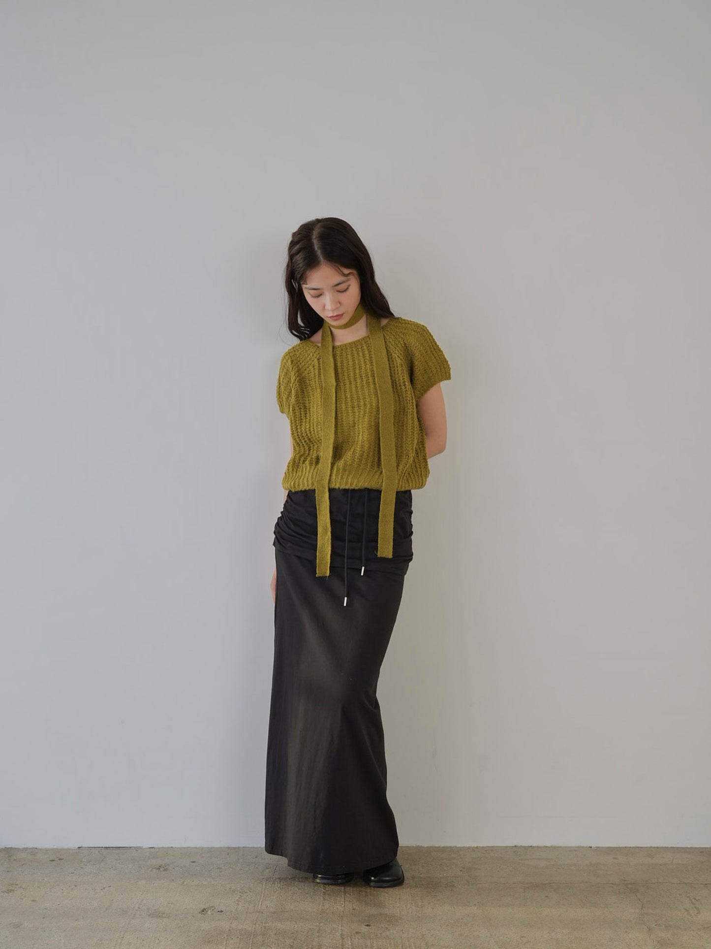 mohair knit tie tops