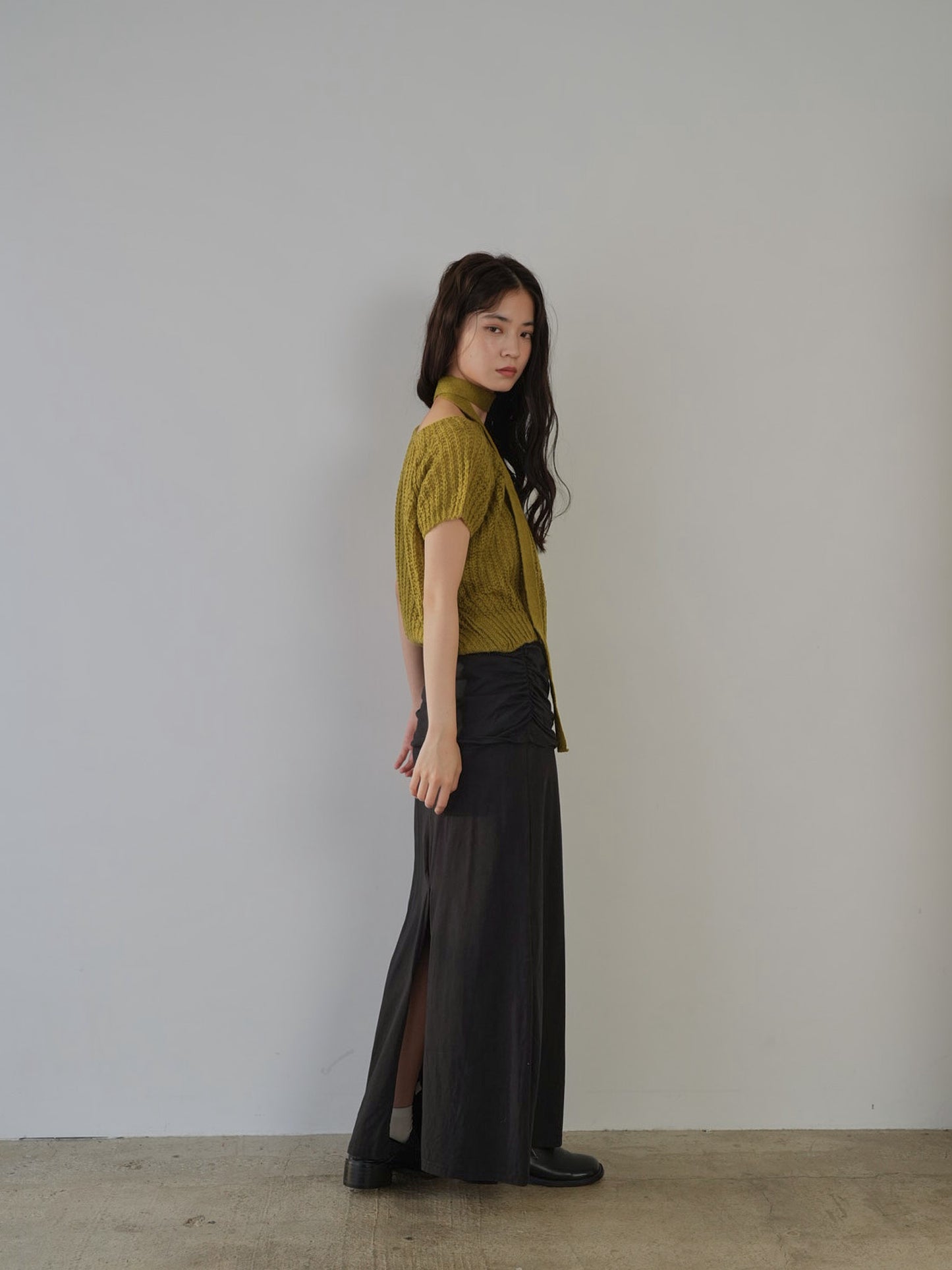 mohair knit tie tops