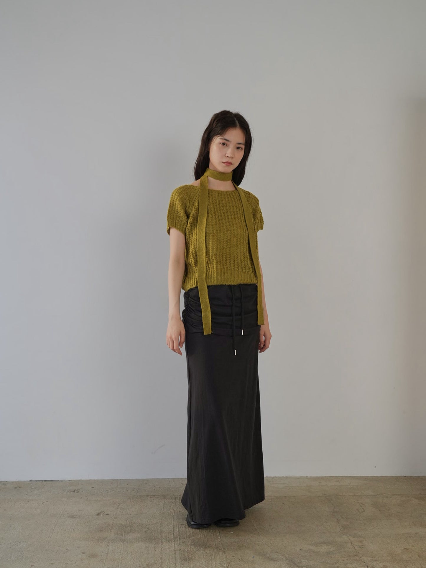 mohair knit tie tops