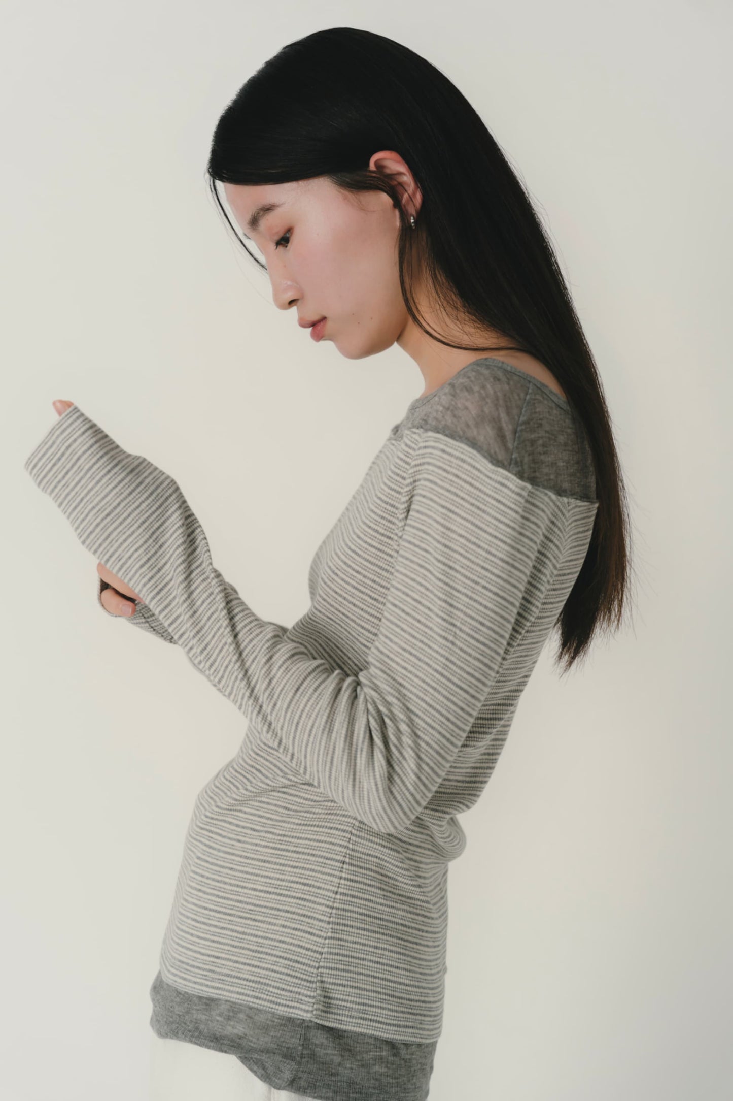 layered stripe top