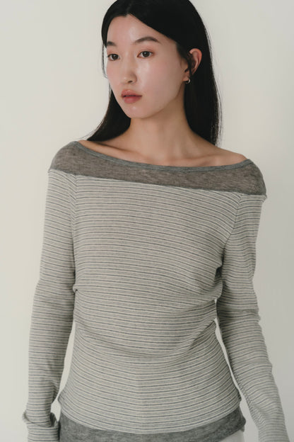 layered stripe top