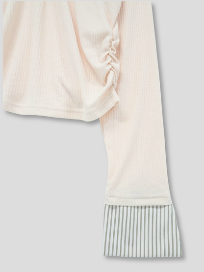 stripe collar polo