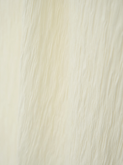pleated long dress