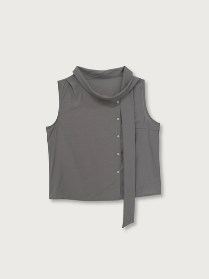tie button blouse
