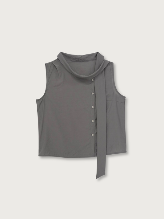 tie button blouse