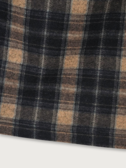 plaid halter neck bustier