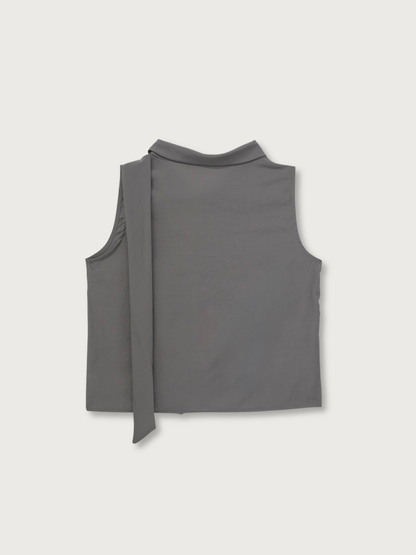 tie button blouse