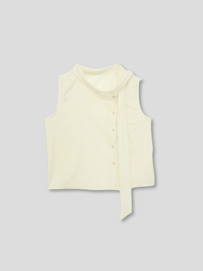 tie button blouse