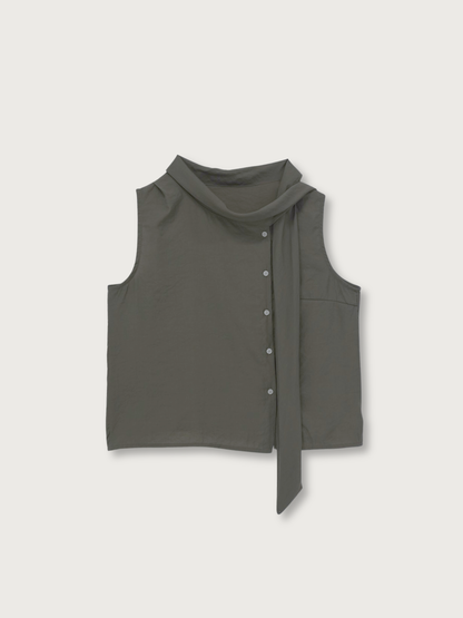 tie button blouse