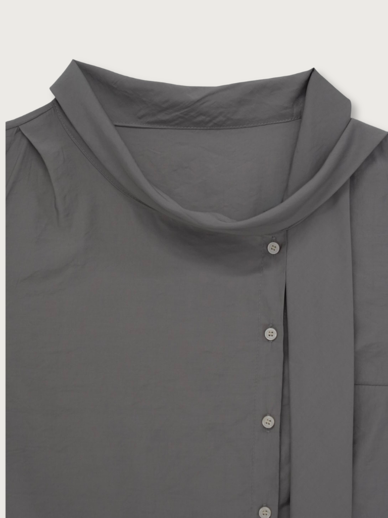 tie button blouse