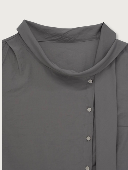 tie button blouse