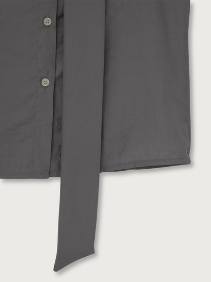 tie button blouse