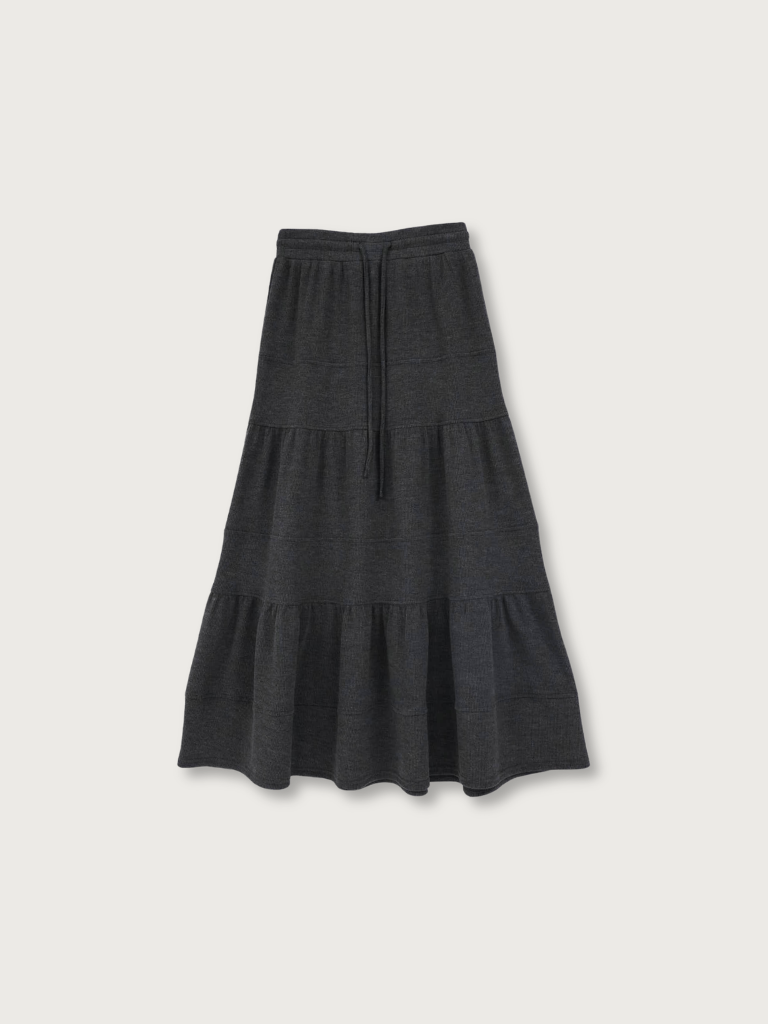 tiered maxi skirt