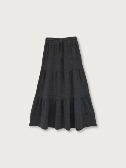 tiered maxi skirt