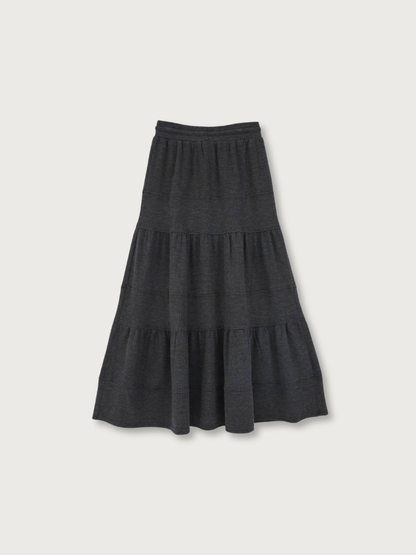 tiered maxi skirt