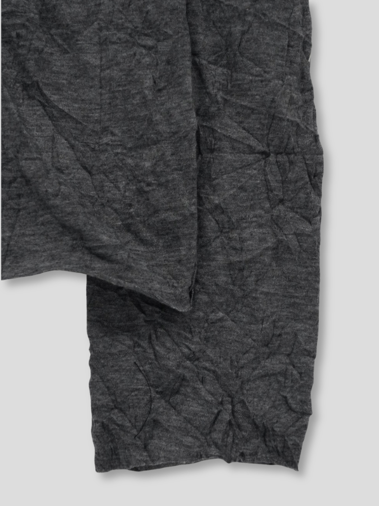 crinkle button shirt