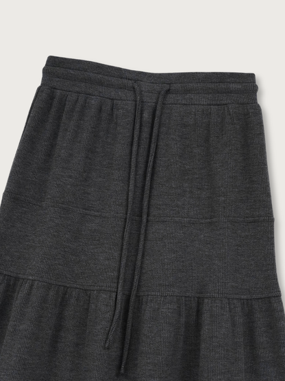 tiered maxi skirt