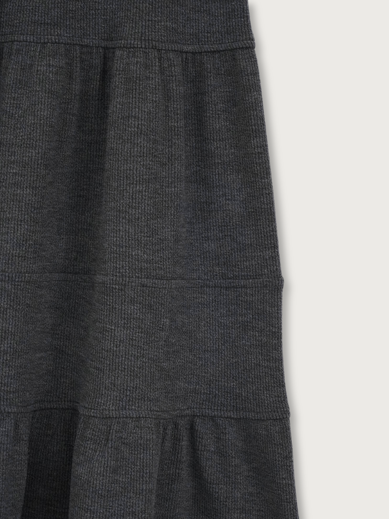 tiered maxi skirt