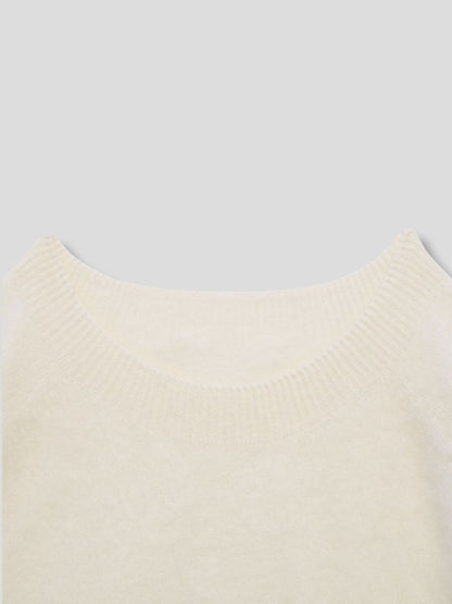 crew neck wool knit