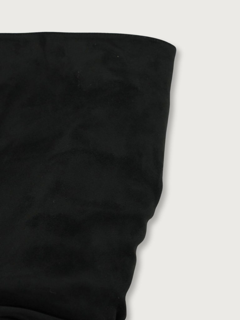 suede shirring boots