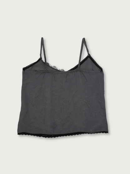 lace line satin cami