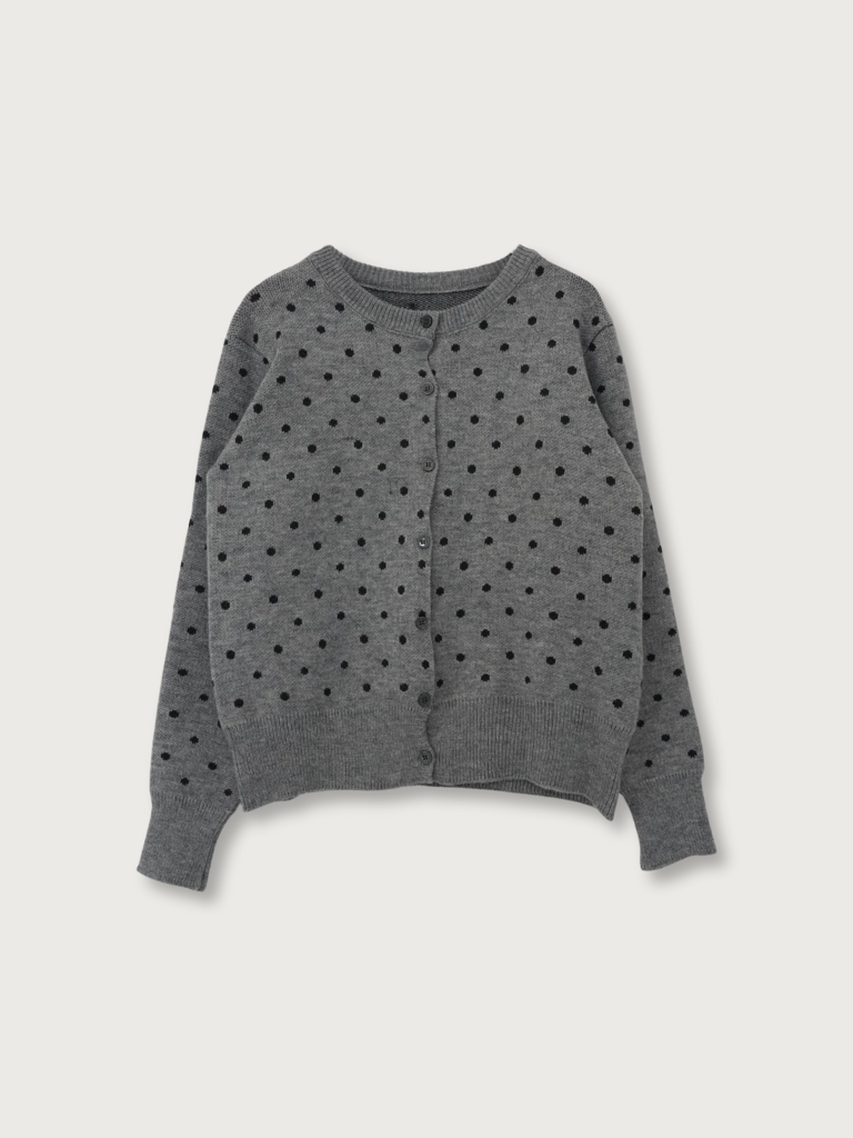 dot knit cardigan